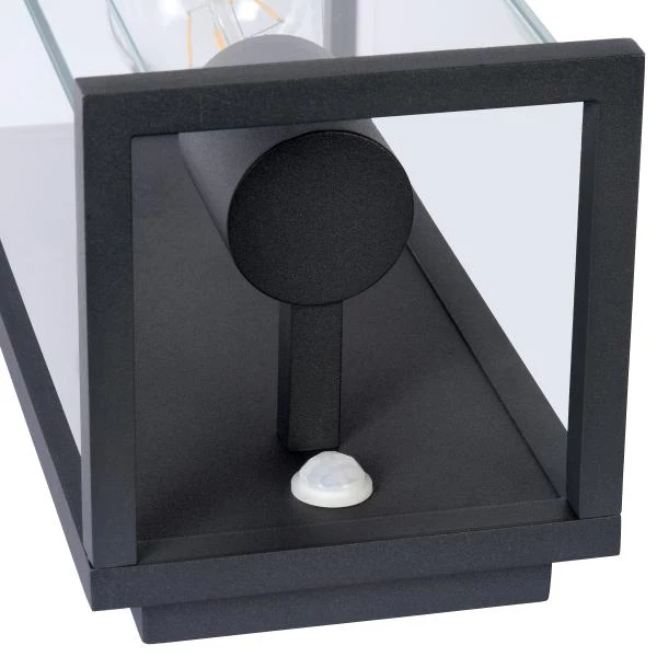 Lucide CLAIRE - Wall light Indoor/Outdoor - 1xE27 - IP54 - Motion Sensor - Anthracite - detail 3